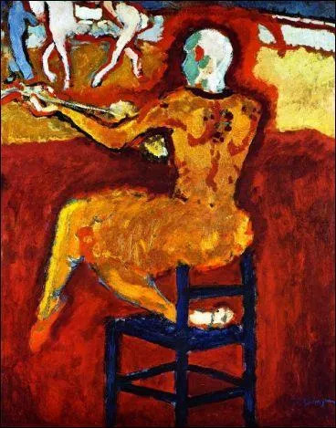 Qui a peint Le clown rouge ?