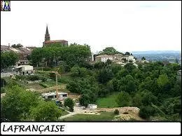 Nous sommes à Lafrançaise, commune midi-pyrénéenne située dans le département ...