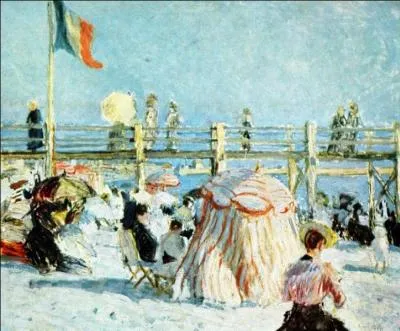 Qui a peint Bains du casino  Sainte Adresse ?