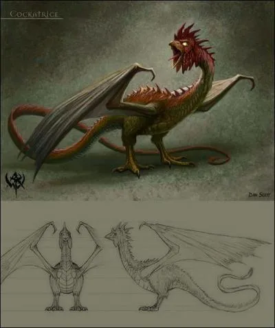 Quelle est cette créature légendaire, mentionnée dès l'Antiquité, souvent représentée comme un reptile ?