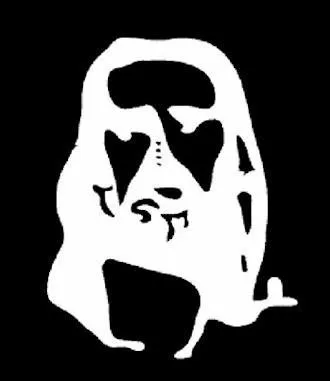 Regardez bien pendant 30 secondes les 4 points noirs au centre de l'image, puis, regardez une surface blanche comme un mur en clignant des yeux, vous remarquerez un visage, lequel ?