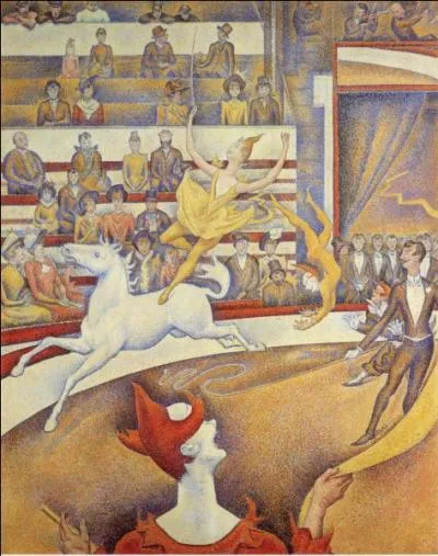 Quel artiste pointilliste du XIX siècle à peint "Le cirque" ?