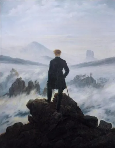 Quel est ce tableau de Caspar David Friedrich, montrant un homme en pleine contemplation ?