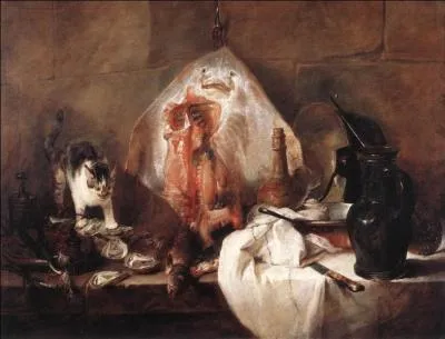 Comment s'appelle cette nature morte de Jean-Baptiste Siméon Chardin, qui suscita à l'époque une réaction d'horreur ?