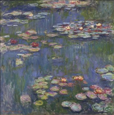 De quel ensemble de toiles, cette peinture exécutée par Claude Monet est-elle issue ?