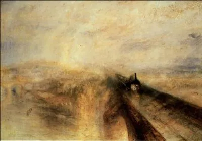Comment s'appelle ce tableau de William Turner, représentant un train filant à toute allure ?