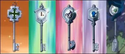 Quelle est la première clé ouvrant l'une des douze portes d'or possédées par Lucy ?