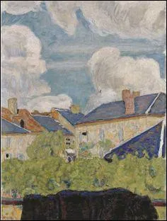 Qui a peint "Nuages sur les toits" ?