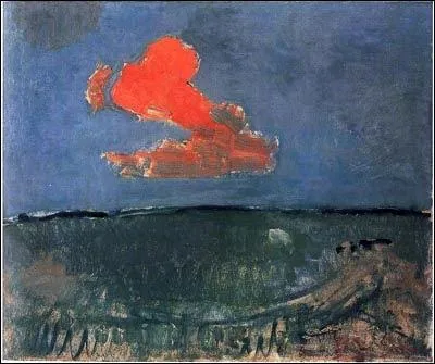 Qui a peint "Le nuage rouge" ?