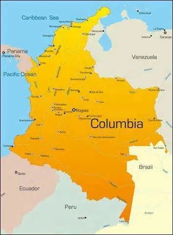 Colombie. Parmi ces mers et ces océans lesquels bordent ce pays ?