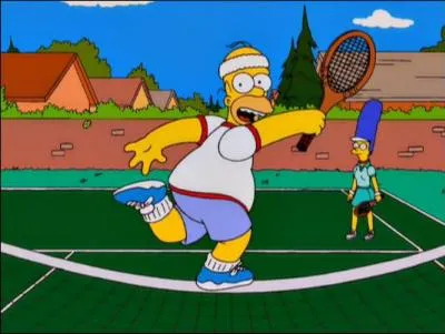 La soeur de cette dernière, tout aussi connue dans le même sport, est-elle également apparue dans le même épisode des Simpson ?