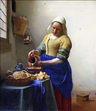 Quel est le titre de cette oeuvre empreinte d'une douce lumière, de Johannes Vermeer ?