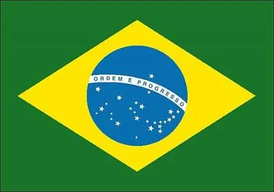 À quel pays appartient ce drapeau ? (La Coupe du monde 2014 a été jouée dans ce pays)