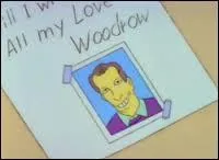 Avec qui Bart a-t-il entamé une correspondance érotique, en se faisant passer pour un adulte du nom de Woodrow ?