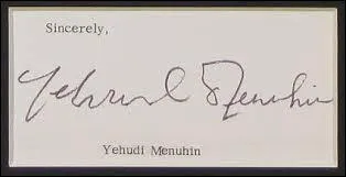 Quel est l'instrument de prédilection de Yehudi Menuhin ?