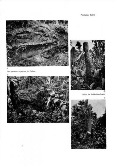 Que représentent ces sculptures rupestres de Chabbè en Éthiopie, en haut, à gauche ?