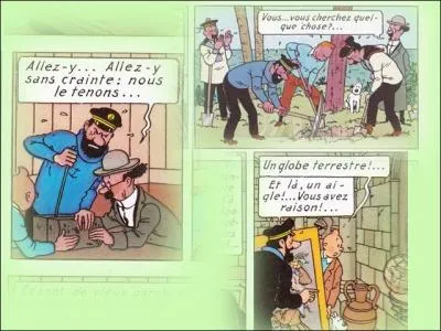 Tintin découvre le trésor de Rackham Le Rouge. Mais où trouve-t-il les éléments ?