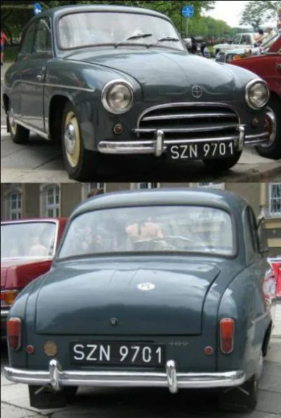 Derrière comme devant, cette automobile polonaise du début des années soixante nous en rappelle une autre, bien de chez nous. Laquelle ?