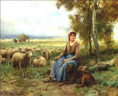 Qui a peint Bergère et son chien ?