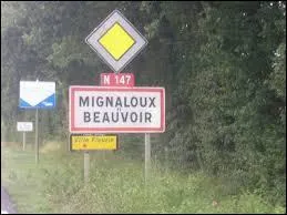 Nous entrons dans la commune Viennoise de Mignaloux-Beauvoir. Nous sommes en région ...