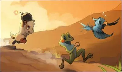 Ici nous sommes dans le jeu...