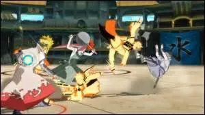 Dans Naruto Storm Revolution, quelle est l'attaque spéciale de Naruto , Kushina et Minato ?