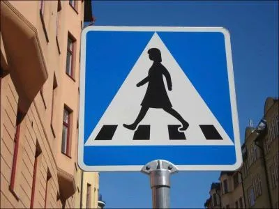 Dans ce pays, il semble que seules les femmes ont le droit d'emprunter les passages pour piétons. Carl XVI Gustaf peut aller se faire écraser.