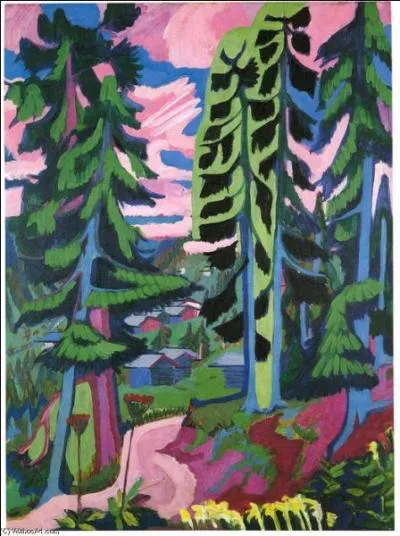 Qui a peint Forêt en montagne ?