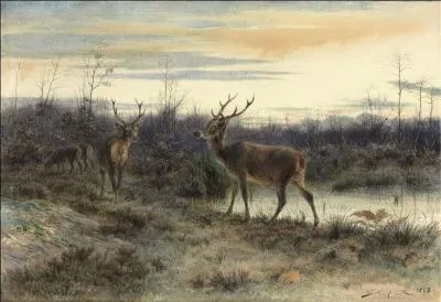 Qui a peint Cerfs dans la forêt de Fontainebleau ?