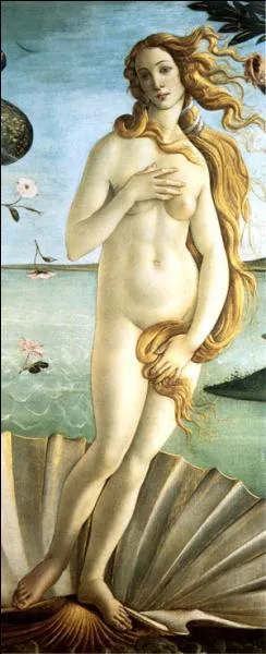 Qui a peint 'La naissance de Vénus' déesse de l'amour ? (Ici, une partie du tableau)