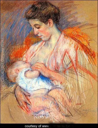 Qui a peint Jeanne nourrissant son bébé ?