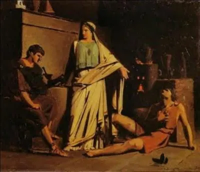 Elle fut embauchée la mère pour qu'elle assure au fils le trône. Le fils, apprenant son existence s'assura d ses services pour faire assassiner le fils de sa précédente victime ! La mère et le fils furent assassinés, également. L'assassin fut exécuté ! 

Qui est l'assassin (réponse 1 ou 2) ?
Qui est la victime (réponse 3 ou 4) ?