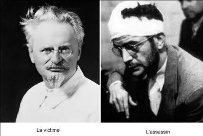 Même s'ils avaient été du même bord, l'un d'entre eux a ordonné à ses « gros bras » de le débarrasser du créateur de son armée. UN coup de piolet devrait suffire ! Cela ne se passait pas dans son pays d'origine, mais au Mexique.

Qui est l'assassin (réponse 1 ou 2) ?
Qui est la victime (réponse 3 ou 4) ?