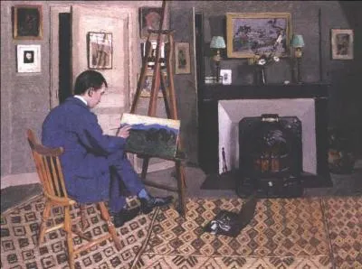 Quel peintre nabi, auquel fut consacrée une exposition au Petit Palais intitulée "Le feu sous la glace", a représenté son beau-fils Max Rodriguez dans son atelier en 1900 ?