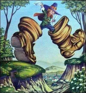 Les bottes de sept lieues sont des bottes magiques qui s'adaptent à la taille de celui qui les chausse et permettent de parcourir sept lieues en une seule enjambée. Combien de km ces bottes permettent-elles de parcourir en une seule enjambée ?