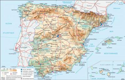 L'Espagne et la France ont 942 km de frontière commune.