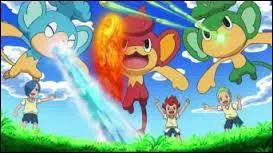 Le garçon qui accompagne Sacha a été champion d'arène, quel est son Pokémon principal ?