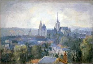 Qui a peint "La cathédrale d'Evreux" ?