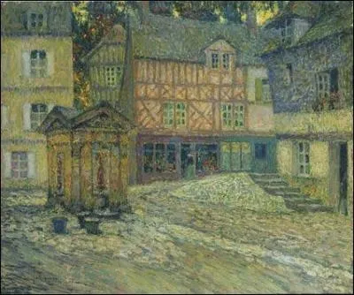 Qui a peint "Place du puits, Honfleur" ?