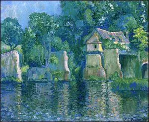 Qui a peint "Le pont rouge à Vernon" ?