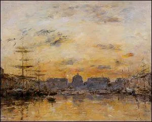 Qui a peint "Le bassin du commerce, Le Havre" ?