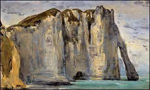 Qui a peint "Falaise à Etretat" ?