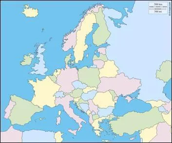 Et cette autre carte d'Europe, à quelle époque correspond-elle ?