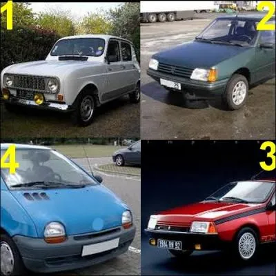 Toutes ces voitures sont de la marque Renault sauf une, laquelle ?