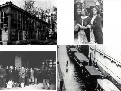 Dans quels lieux (2 parmi d'autres) furent rassemblés les Juifs, raflés avant d'être déportés (Auschwitz, en majorité) ?