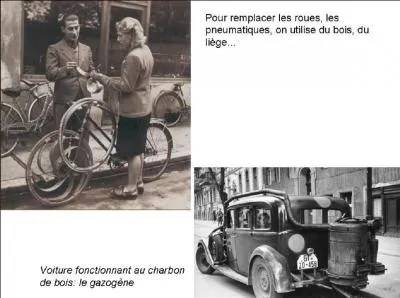 La pénurie et le rationnement deviennent importants. Il n'y a presque plus d'essence pour les gens. On voit dans les rues, beaucoup de « marcheurs », quelques gazogènes et beaucoup de vélos. Pour 3 millions d'habitants, combien y avait-il dans Paris ?
