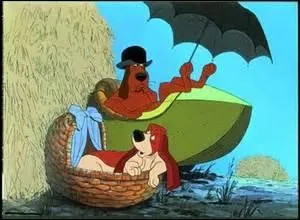 Lequel de ces chiens peut-on voir dans "les Aristochats" ?