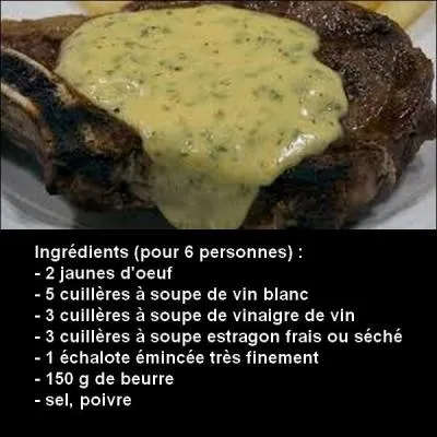 Quel est le nom de cette sauce ?
