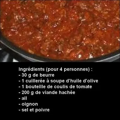 Quel est le nom de cette sauce ?