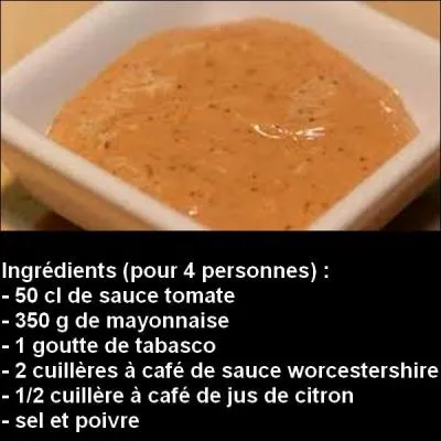 Quel est le nom de cette sauce ?